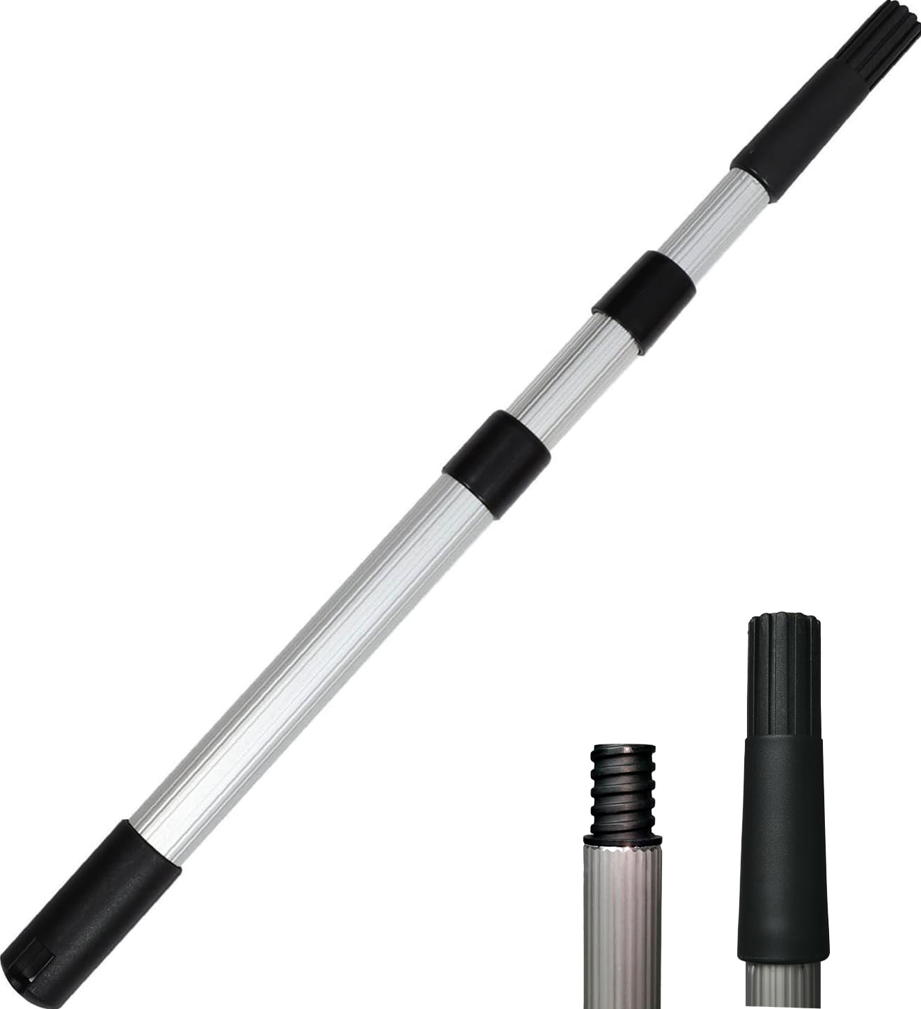 Photo 1 of 3 Ft Telescopic Extension Pole,Aluminum, adjustable 3-Stage Extension Pole,Paint Roller Brush Extension Handle, Threaded Pole, Telescoping Paint Roller Pole Extends to 36 inch