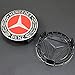 99 Carpro 4PCS for Benz Wheel Center Hub Caps Emblem, 75mm Car Rim Hub Cover Logo + 4 Pack Car Tire Valve Air Caps Fit for Mercedes Benz (Red)