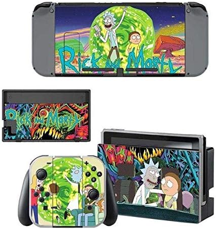 Akitani Vinyl Skin Sticker Decal Wrap for Nintendo Switch Console Joy-Con Dock Skin Set Cartoon