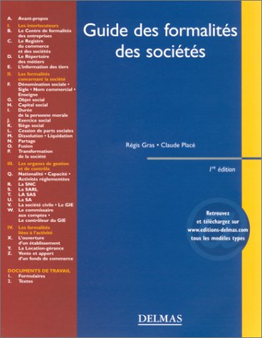 Guide des formalités des sociétés