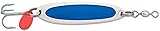 Luhr Jensen 5/8 Krocodile Treble Hook, Chrome/Blue
