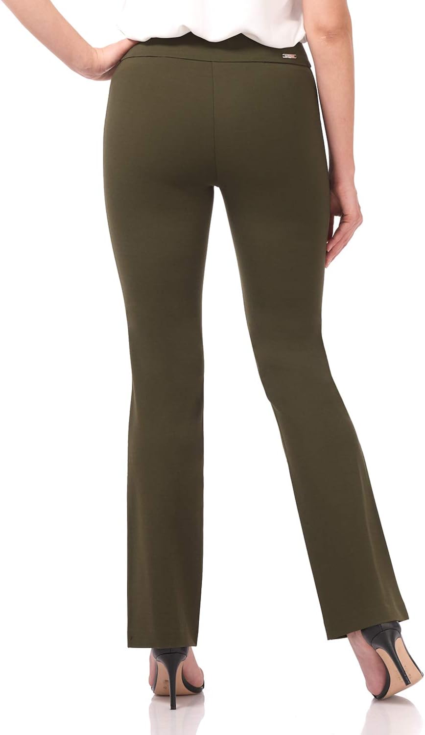 Rekucci Women's All-Season Cooling-Knit Bootcut Pant with Tummy Control at  Women’s Clothing store