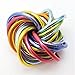 Möbii Fidget Ball (MultiColor): Quiet Mobius ADHD Anxiety Stim Stress Relief Toy Tool for Home Travel Office or Desk (Medium, Full, Pastel Rainbow)