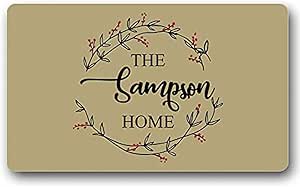 Alfombra Entrada,Nombres De Apellidos Personalizados Tapete De Puerta