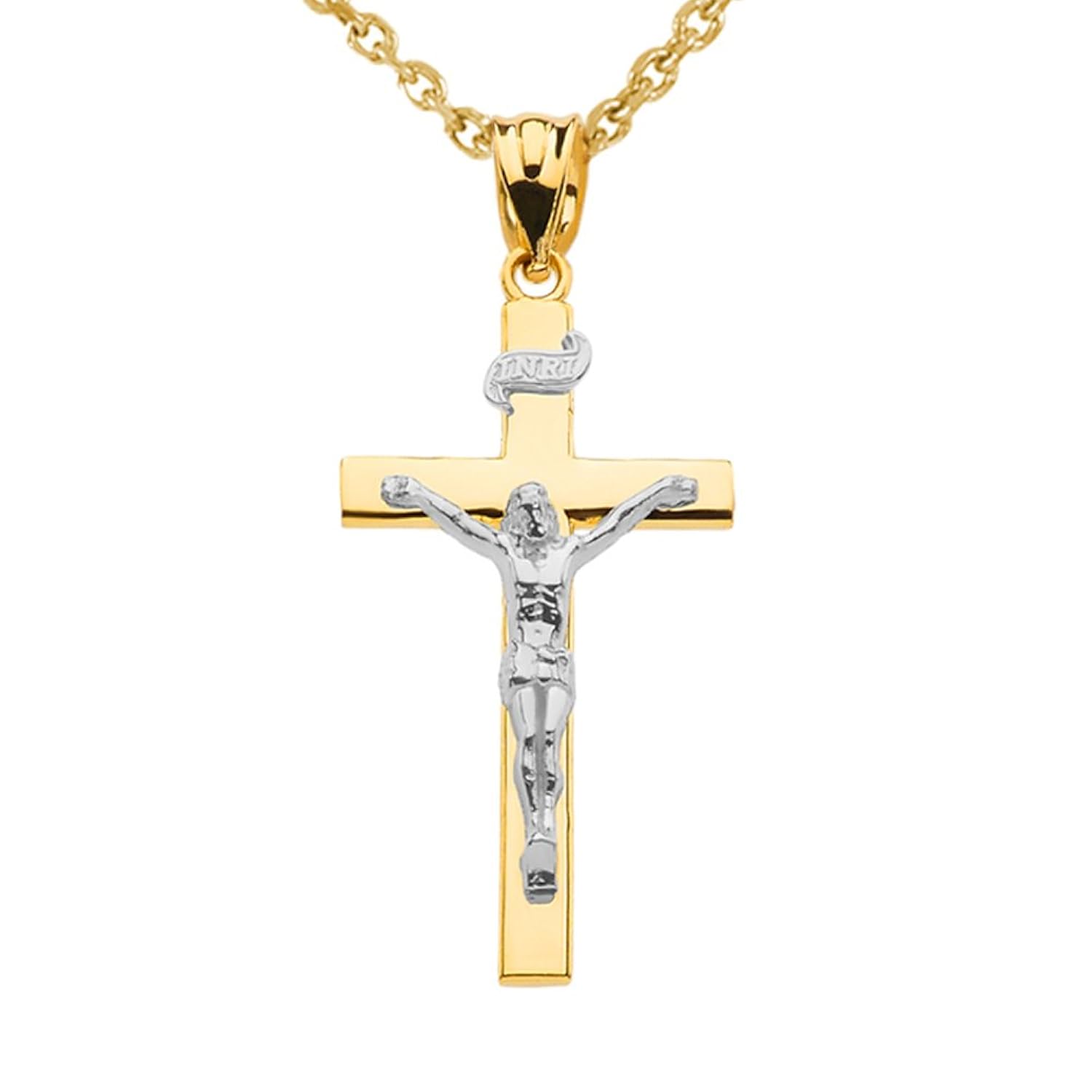 Give Him A Mens Gold Cross Necklace To Honor His Faith