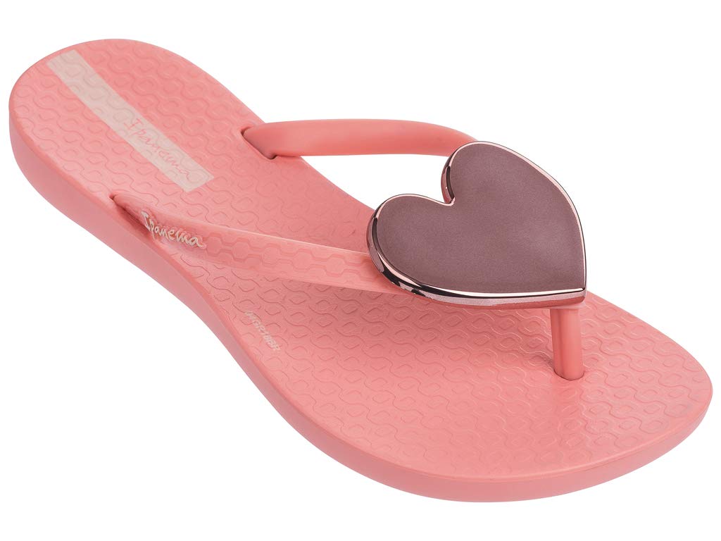 ipanema women's wave heart flip flop