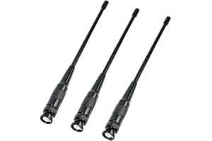 BNC Antenna HYS-701N Dual Band VHF/UHF 2M 70CM Antenna for ICOM IC-A14 IC-V8 Vertex HX300 HX320 Kenwood TK100 TK200 Handheld Radio(3PCS)