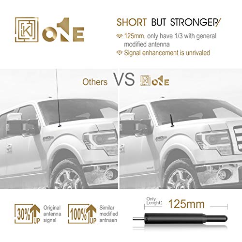 KEYO1E 4.9'' AP-17PC Short AM/FM Radio Antenna