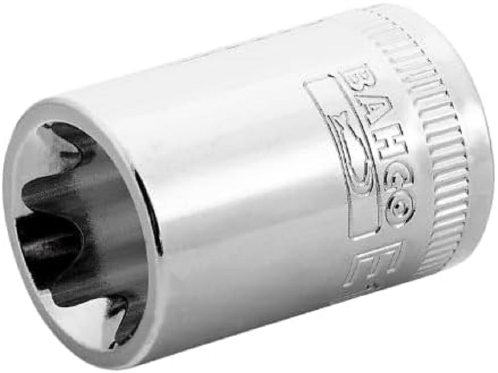 Bahco 7400TORX-E8 E8 Torx Socket, Silver, 3/8-Inch