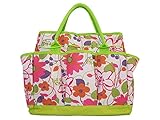 Garden Tool Bag with Pockets - Floral Garden Tool Bag Tote, Gardening Gift, Reinforced Garden Bag