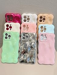 UEEBAI Case for iPhone 15 6.1 inch, Cute Solid