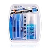 Nulla Accessories 3-Piece Computer Keyboard Clean, Kit to Wipe Dirt/Dust/Fingerprints/Stains Off Screens, Camera Lens, TV and More, Set of Cleaning Solution/Microfiber/Cloth/Soft Bruch