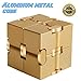 Solid Aluminum Alloy Material Fidget Cube in Style With Infinity Cube Pressure Reduction Toy, Infinity Turn Spin Cube Edc Fidgeting for ADD, ADHD, Anxiety, and Autism Adult and Children.