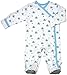 Babysoy Baby Organic Cotton Pattern Footie Pajamas (Whale, 6-12 Months)