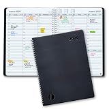 2020 Weekly Planner and Monthly Planner - Hourly Appointment Book 2020 - Softcover, Twin-Wire Binding - Simple Design Inspires Productivity - 8.5 x 11