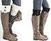 Guozyun Women Short Boots Socks Winter Crochet Knit Leg Warmers Girl Boot Cuffs Socks Short Leg Warmer (4 Pairs-B)