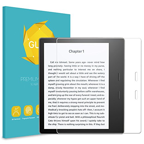 Fintie Tempered Glass Screen Protector for Kindle Oasis (9th Gen, 2017 Release ONLY) - [Scratch Resistant] Premium HD Clear [9H Hardness] Screen Protector for Amazon All-New 7" Kindle Oasis