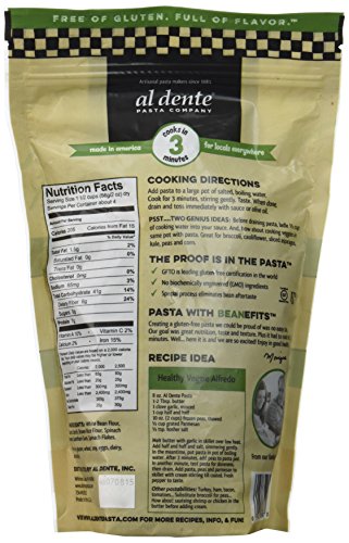 Al Dente Spinach Gluten Free Pasta Spirals, 8 OZ (Pack of 6) - Thumbnail 3