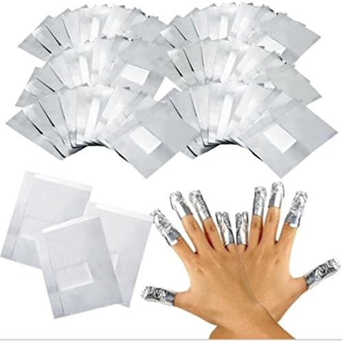 CHENGYIDA 300Pcs/Lot Aluminium Foil Nail Art Soak Off Acrylic Gel Polish Nail Removal Degreaser Remover Makeup Nail Art Tools