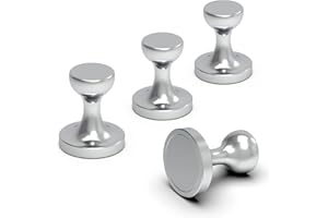 MHDMAG Coat Magnetic Hooks Heavy Duty Magnet Hanger, Magnet Hooks with Rare Earth Neodymium for Home, Office, Workplace or Traveling(D36 Sliver-4)