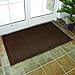 Textures, Iron Lattice Entrance Mat, 3-Feet by 5-Feet, Walnut