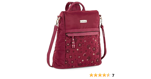 Lois - Bolso Mochila Mujer Casual Antirrobo Pequeña. Bolso Piel PU  Impermeable y Bordada. Cómoda y Ligera. De Marca LOIS Elegante, Moderna y  Funcional 308777, Color Granate : Lois: Amazon.es: Equipaje