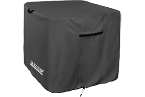 ULTCOVER Waterproof Square Air Conditioner Cover for Outside AC Units Size Upto 36W x 36D x 30H inch, Black