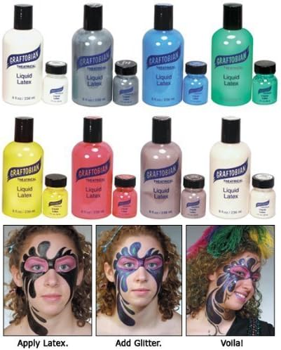 Graftobian Colored Liquid Latex - Blue 1 Ounce