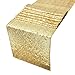 Sequin Table Runners Gold- 12 by 72 Inch Glitter Gold Table Runner-Gold Event Party Supplies Fabric Decorations for Holiday Wedding Birthday