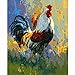 Bayland Collection Paint by Numbers 16 x 20 inch Canvas Art Kits DIY Oil Painting for Kids/Students/Adults Beginner Wall Decorative Painting, Rooster(Frameless) (PAINT0011-A)