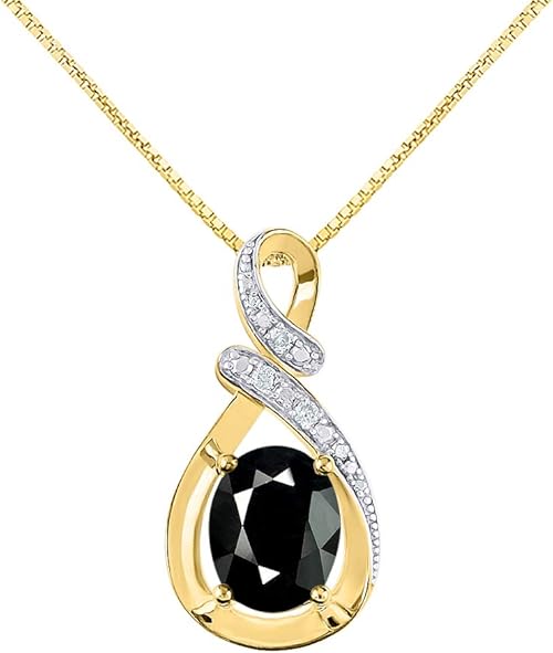 RYLOS Necklaces For Women 14K Yellow Gold - Diamond & Faceted Rylos