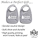 TANGDIAABBCC FVLFIL Milk Drinking Buddies Twin Set Unisex Newborn Baby Soft Cotton Blend Bibs, Grey