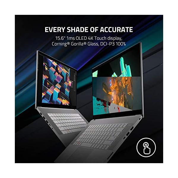 Razer-Blade-15-Studio-Laptop-2020-Laptop-with-156-Inch-4K-OLED-Touch-Display-Intel-Core-i7-8-Core-NVIDIA-Quadro-RTX-5000-32-GB-RAM-1TB-SSD-CNC-Aluminum-Chroma-RGB-LightingUK-QWERTY-Layout Razer Blade