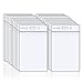 Fushing Pack of 50 Clear Plastic Vertical Badge Holders, Name Tag Holders, Card Holders (L)