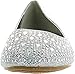Anna Womens Nine14 Sparkle Raindrop Rhinestone Glitter Mesh Loafer Ballet Flat Dress Shoes