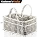 Baby Diaper Caddy Organizer Grey-Storage – Extra Large for Baby Accessories – Can Use As Portable Travel Station – Perfect Baby Shower Gift – 100% Cotton, Includes Free Bottle Brush