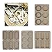 Baoblaze 2 Pieces Mixed DIY Silicone Mould Soy Candles Aroma Wax Tablets Mold for Dried Flowers Resin Soap Clay Craft Making Mold DIY Pendant Bookmark Necklace Jewelry Making Mould