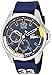 Lacoste Men's CAPBRETON Stainless Steel Quartz Watch with Silicone Strap, Blue, 21 (Model: 2010897)
