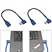 Right Angle USB Adapter, SNANSHI USB 90 Degree Adapter USB3.0 A Male to Female 90 Degree Left and Right Angle Extender 1 Feet 2 Pack