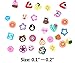 Jaciya 10000 Pcs Nail Art Slices Assorted Fimo 3D Fruit Pattern Slices Nail Art Stickers with Tweezers Perfect for Sticking to Slime, DIY Crafts, Nail Art Decoration
