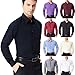 PJ PAUL JONES Men's Long Sleeve Casual Designer Shirts Plus Size Dress Shirts Big and Tall (Blue,2XL)