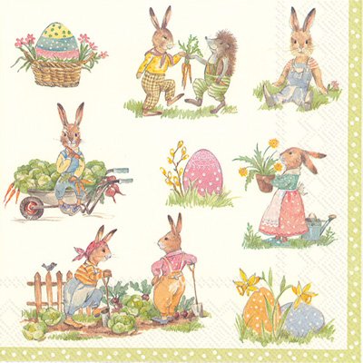 image for Olive Occasions Story of Bunnies Easter Disposable Party Supplies Serv