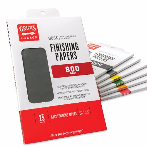Click Here to See More Images GRIOT'S GARAGE BOSS FINISHING PAPERS - 800 GRIT