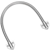 Armored Door Cord - Loop Power Transfer - Stainless Steel Exposed Mounting Sleeve - Access Control Cable Line Protector Defender