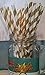 GOLD Candy Stripe, Vintage Paper Drinking Straws - 100 Ct.