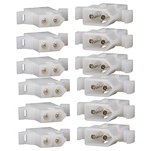 Molex (6 Set) 2-Pin Connector Kit 0.093", 22 AWG to 18 AWG Socket Connectors