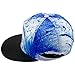 Samtree Unisex Snapback Hats,Coconut Tree Landscape Printed Flat Brim Baseball Cap(02-High Spindrift)
