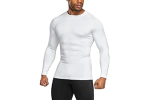TSLA Men's Thermal Long Sleeve Compression Shirts, Athletic Base Layer Top, Winter Gear Running T-Shirt