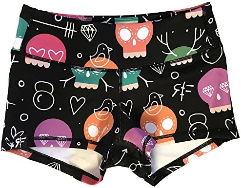 Rokfit Glow Skulls' Booty Short (2.5") (Medium)