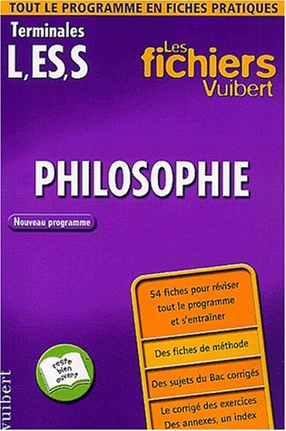 Philosophie, Terminales, L, ES, S